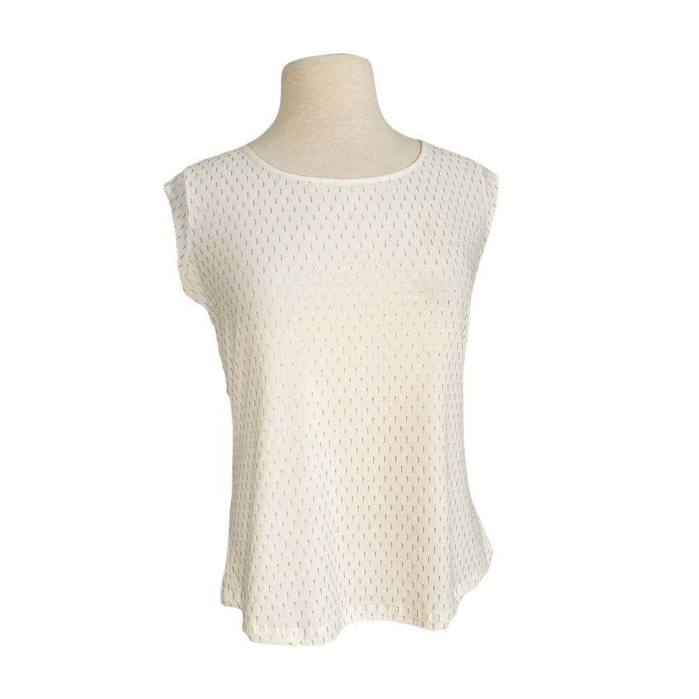 The Limited White Gold Bar Speckled Top